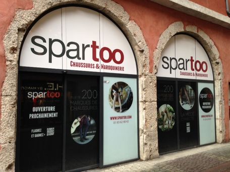 Boutique de chaussure ouverte par l'entreprise de e-commerce Spartoo