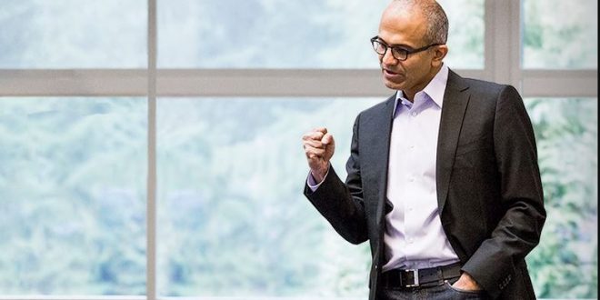 microsoft satya nadella chiffre affaires