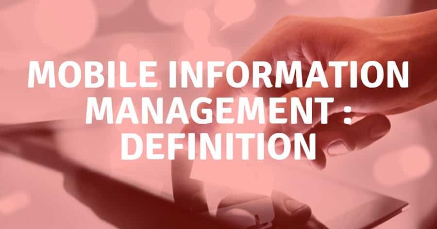 mim definition mobile information management
