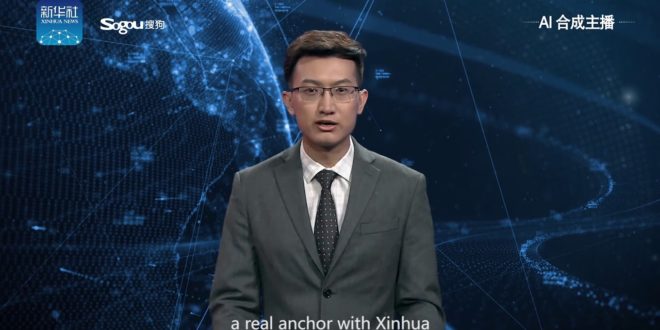 intelligence artificielle chine présentateur tv