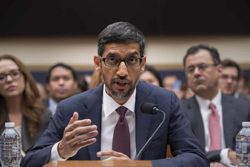 sundar pichai google ia auto regulation