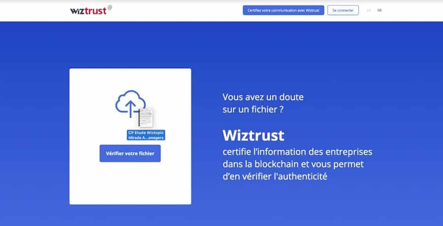 wiztrust plateforme verification