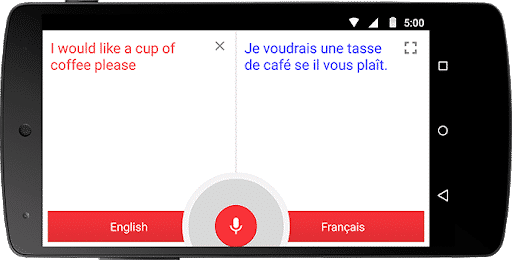 interprète google traduction