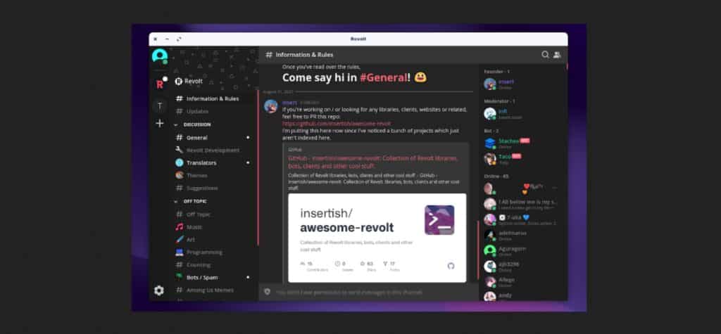 revolt discord open source