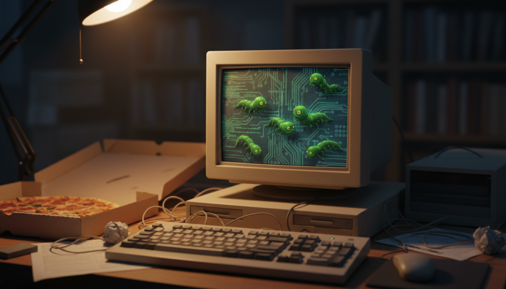 Le ver informatique en illustration