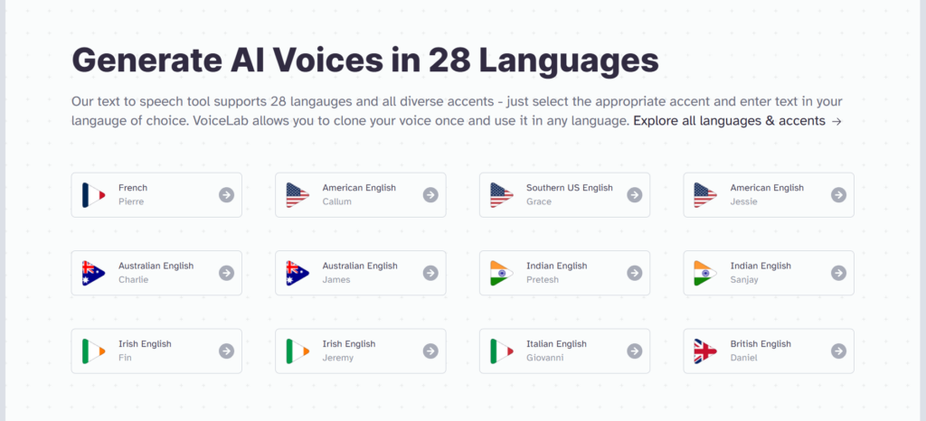 Présentation de l'IA sachant imiter la voix en différentes langues.