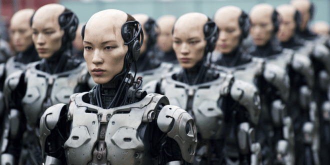chine armée robots humanoides