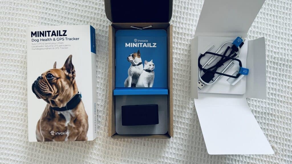 Tracker GPS pour animaux de compagnie Invoxia Minitailz Surveillance santé animale