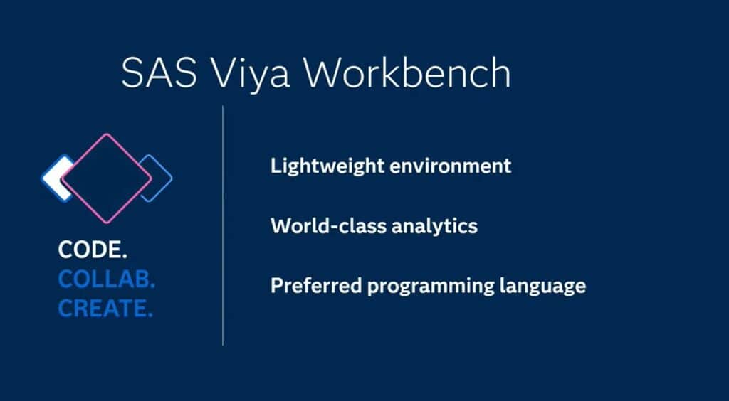 SAS Viya Workbench
développement IA