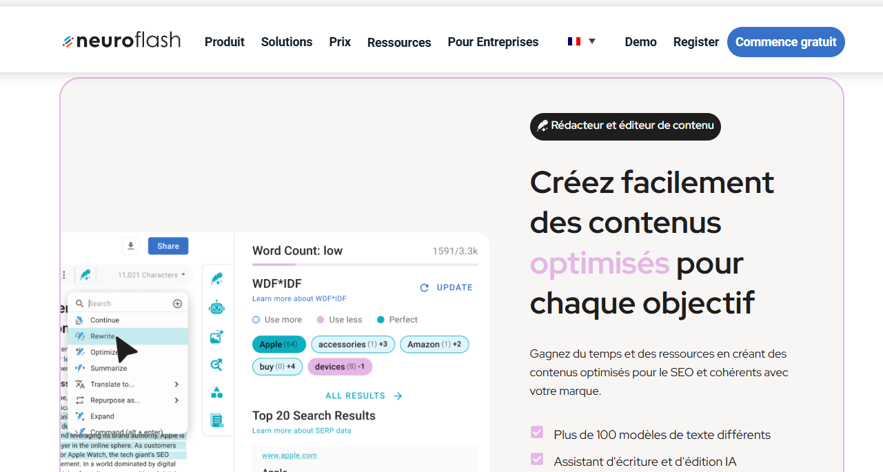 Interface Neuroflash