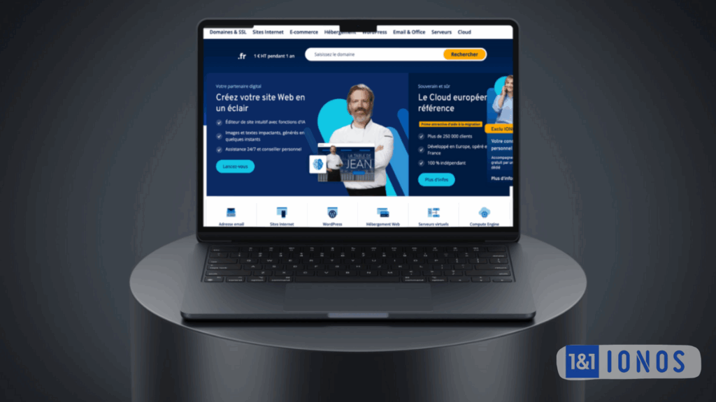 IONOS (ex‑1&1) : hébergeur mutualisé simple, évolutif et support premium