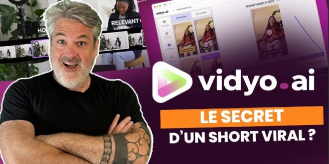 Vidyo : Transforme tes vidéos longues en plusieurs Shorts, Reels ou TikTok