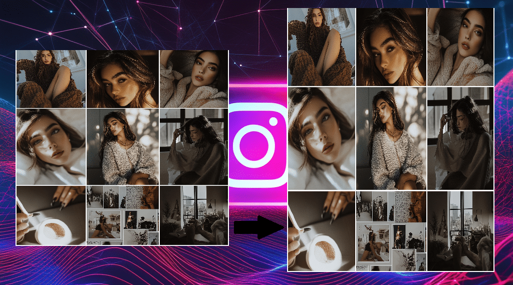 Instagram grille verticale