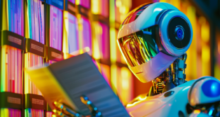 Le robot Gemini qui fouille dans dans dossier représentant l'historique Google