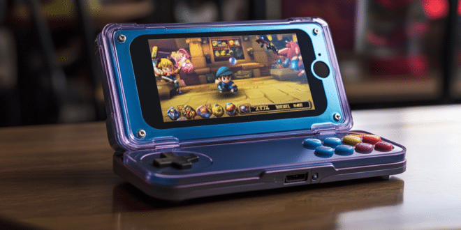 Retroid Pocket Flip 2, une console portable inspiré de la GameCube.