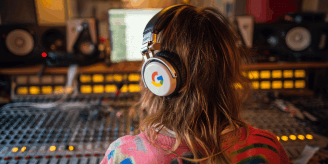 Une femme dans son studio