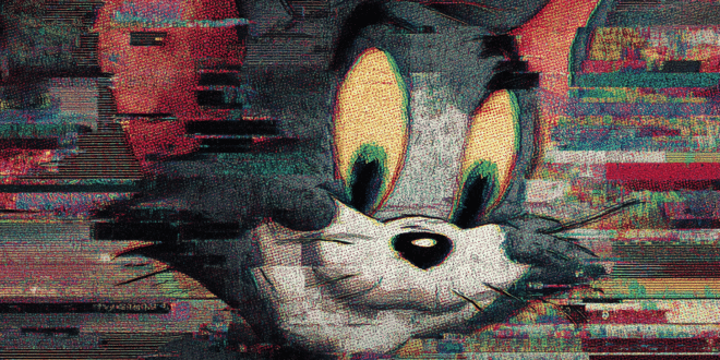 Tom et Jerry pixelisé pour illustrer la version IA