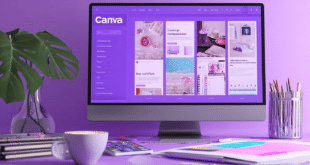 un écran montrant l'interface de Canva avec Visual Suite 2.0