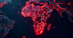 Une carte numérique d'Afrique