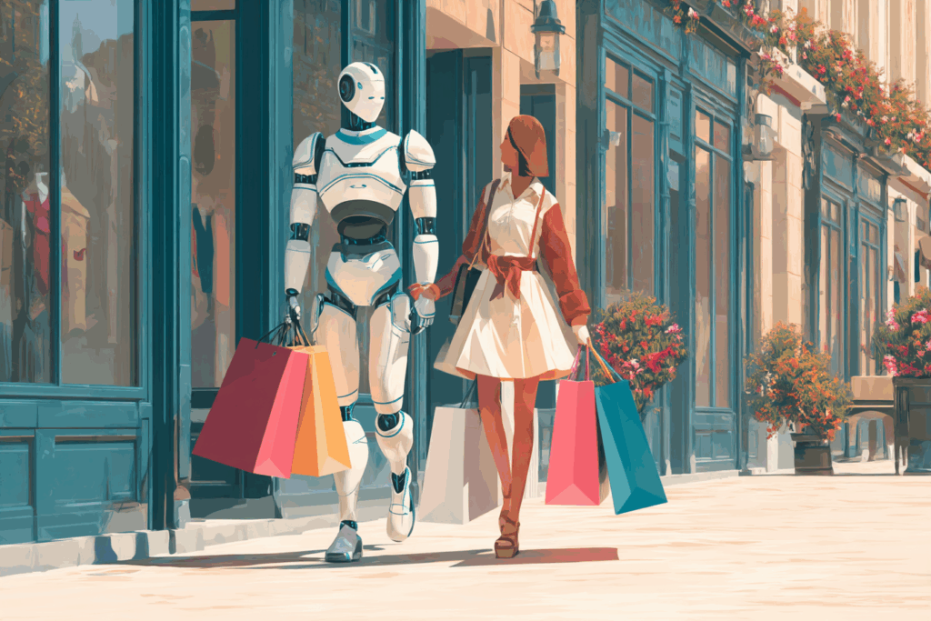 chatgpt shopping illustration