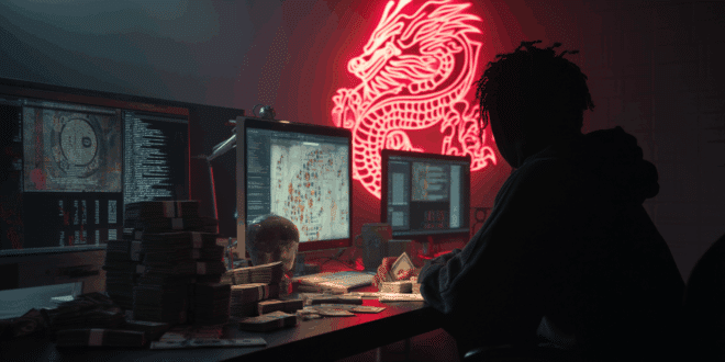 illustration du groupe de hackers DragonForce.