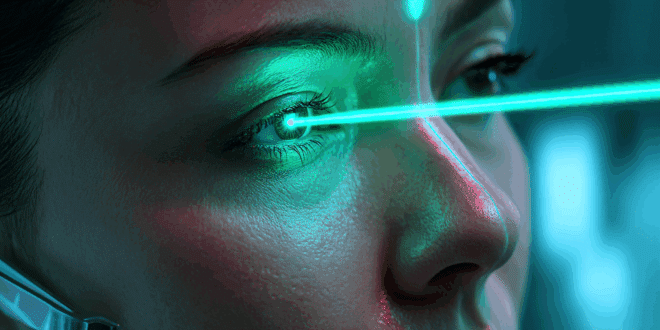 Utiliser un laser pour voir la couleur Olo.