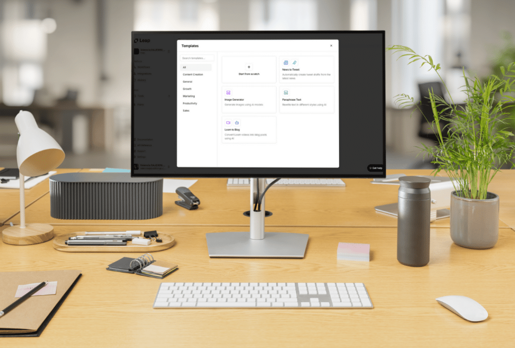test de Leap AI: Workflows