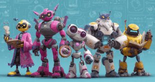 Photo de 5 robots différentes pour illustrer les GPT