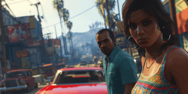 Photo de deux personnages du jeu GTA 5