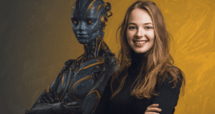 Un robot IA qui imite une humaine