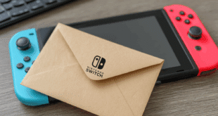 Une enveloppe d'invitation sur la Switch 2