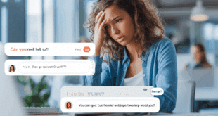 Un écran d’ordinateur affichant une conversation avec ChatGPT, où l’utilisateur pose une question floue ou très vague