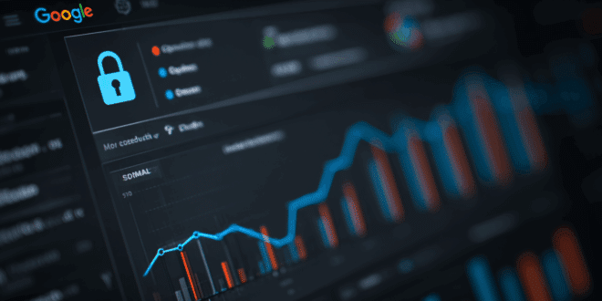 Une interface de Google Search Console affichée sur un écran d’ordinateur, avec un graphique de performance