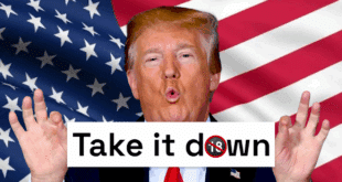 Une photo de Trump qui dit non au porno IA