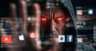 Un hacker aux yeux rouge qui met la main sur 16 milliards de données