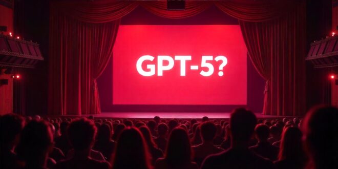 GPT-5 sur l'écran dans un cinéma