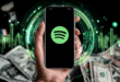 Interface de Spotify sur un smartphone