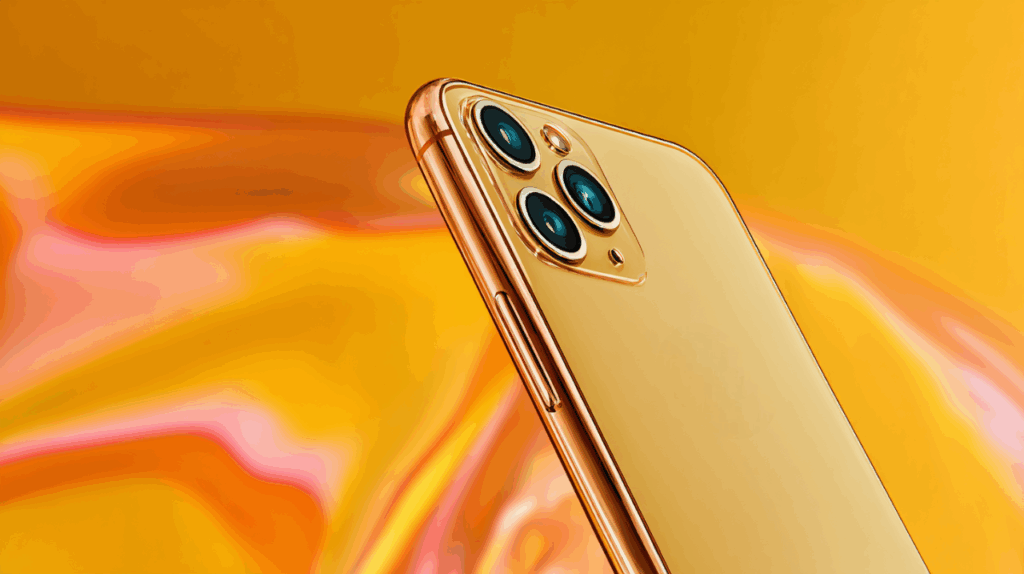smartphone en or