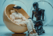 Une femme dans une capsule inteface