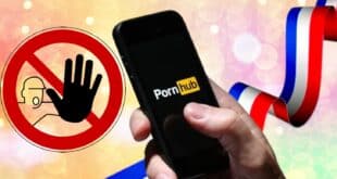 Une montage pour illustrer l'interdiction de Pornhub en France