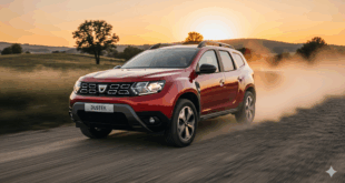 dacia duster 2025 - rouge en piste