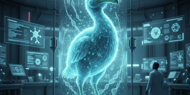 Dodo dans un tube de laboratoire