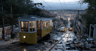 un accident de funiculaire de Lisbonne.