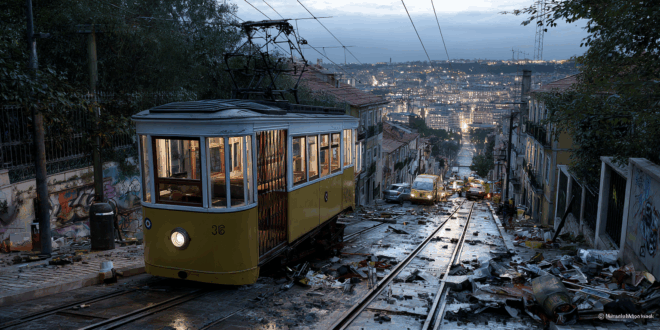 un accident de funiculaire de Lisbonne.