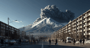 Mont Fuji érupte