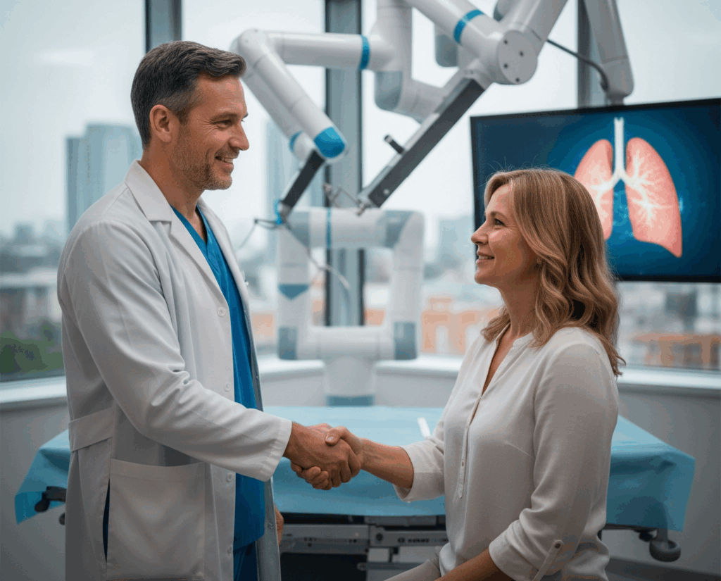 La robotique médicale du cancer du poumon