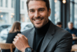 un homme élégant avec une montre Huawei Watch GT 6 Pro