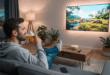 Un homme qui profite de son Smart TV