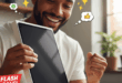 une personne déballant un nouvel iPad 11