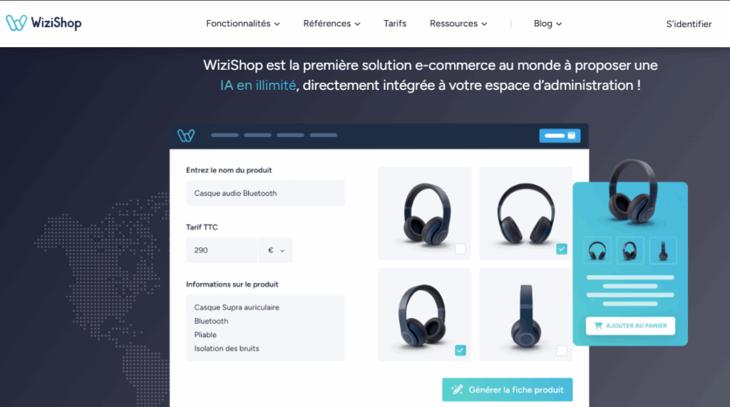 WiziShop - IA illimitée